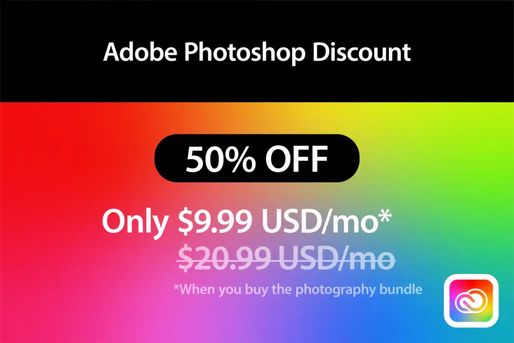 Adobe Photoshop Discount