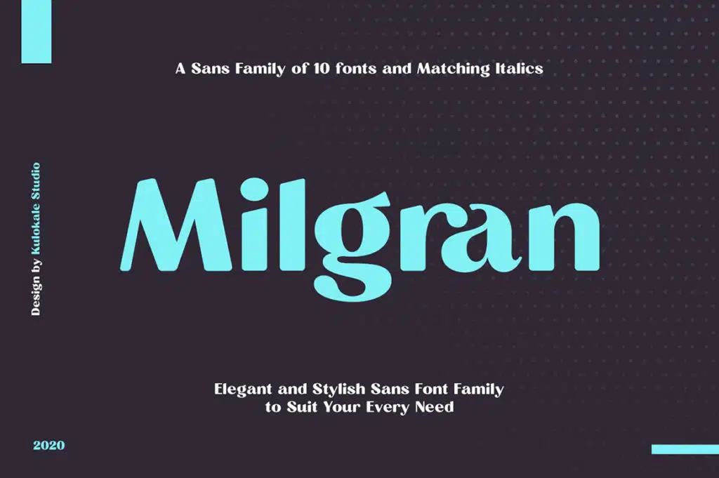 Milgran Sans Font Family