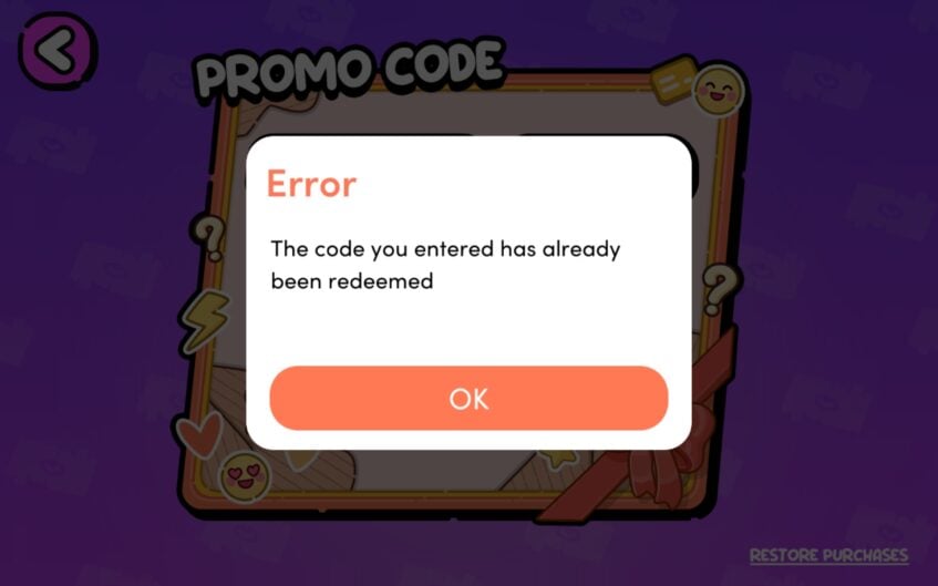 Error message