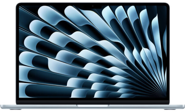 M4 MacBook Air with 13-inch display and sky blue color