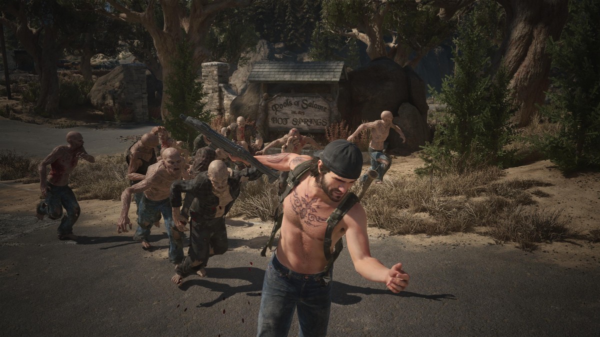 Topless Deacon in Horde Mode in Days Gone Remastered