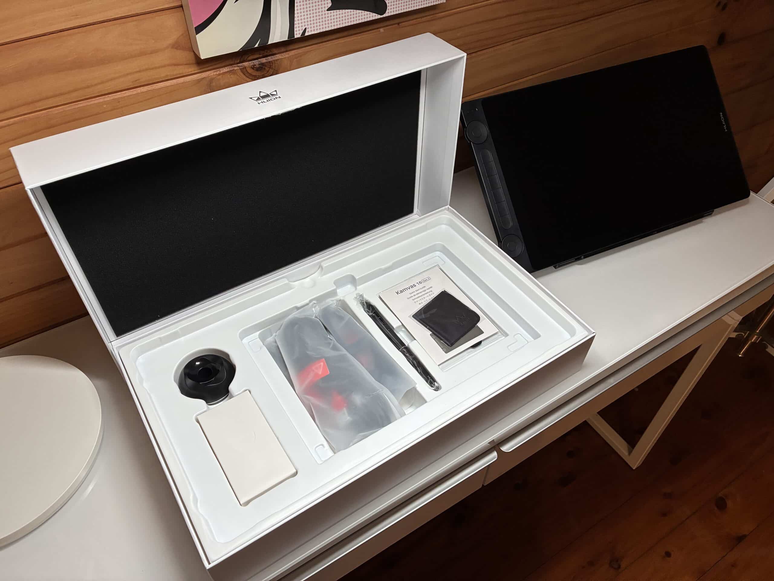 Kamvas 16 unboxing