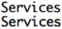 Font Smoothing example in MacOS