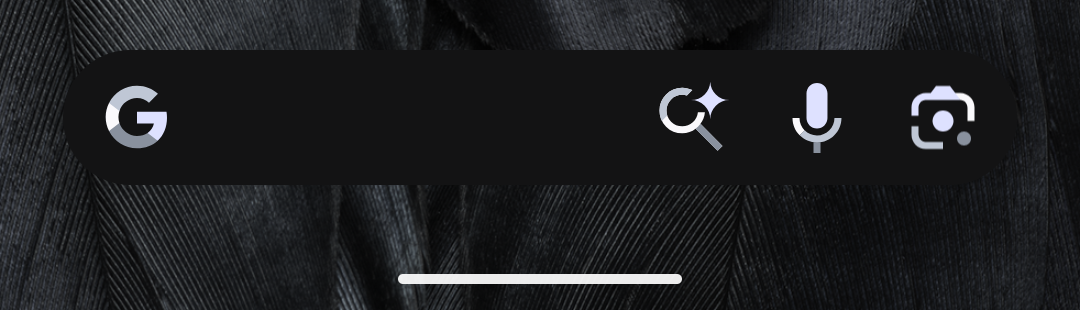 A screenshot of the Pixel Launcher's AI Mode shortcut.