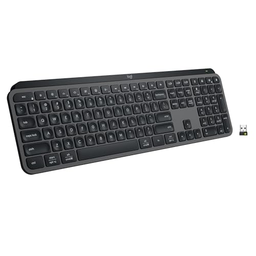 Logitech MX Keys S Wireless Keyboard, Low Profile, Fluid Precise Quiet...