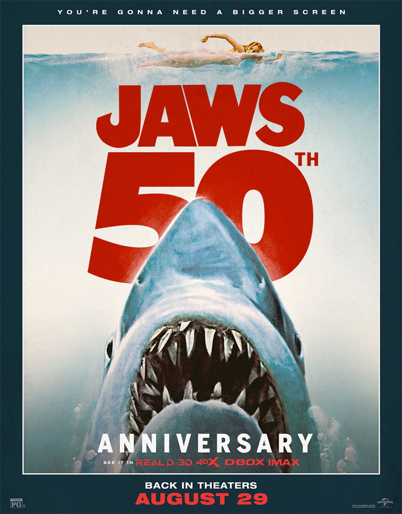 Jaws 50th Anniversary Poster
