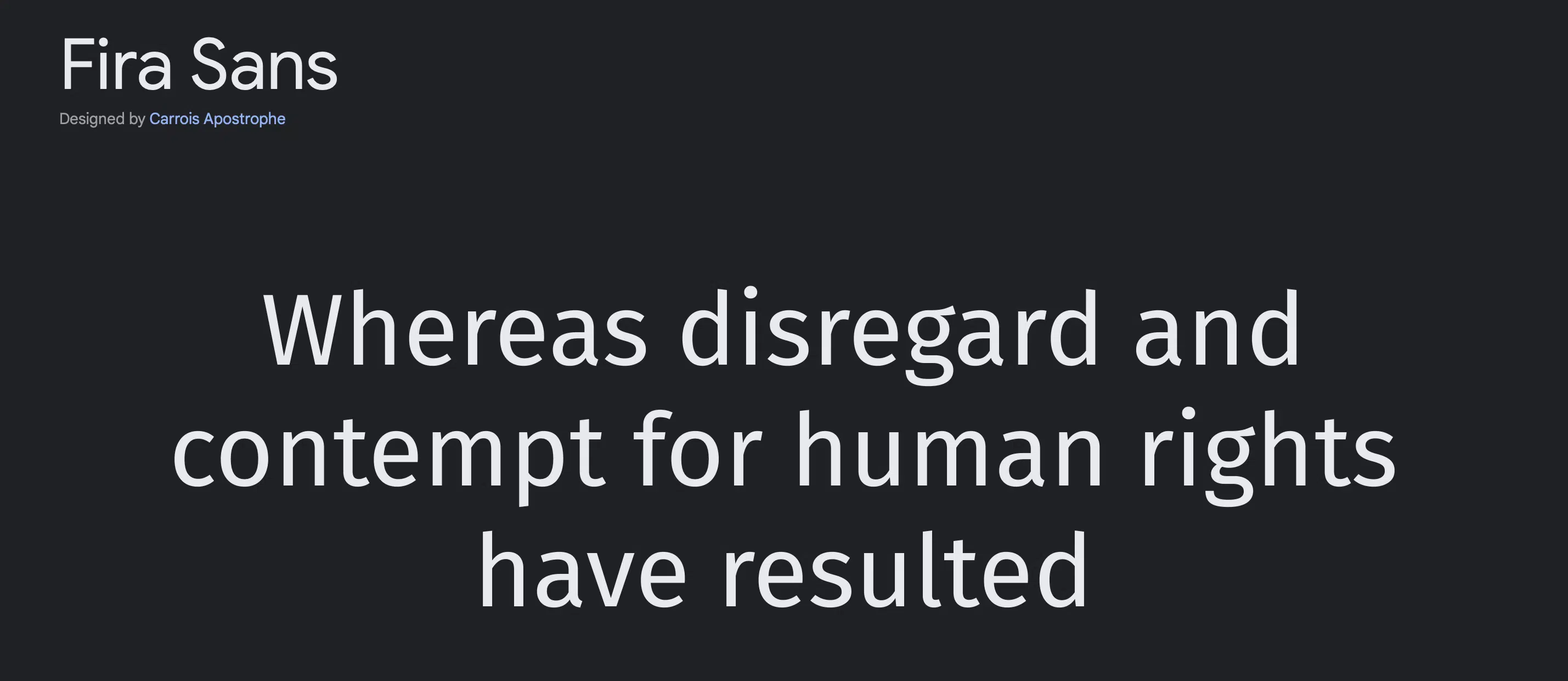 Fira Sans