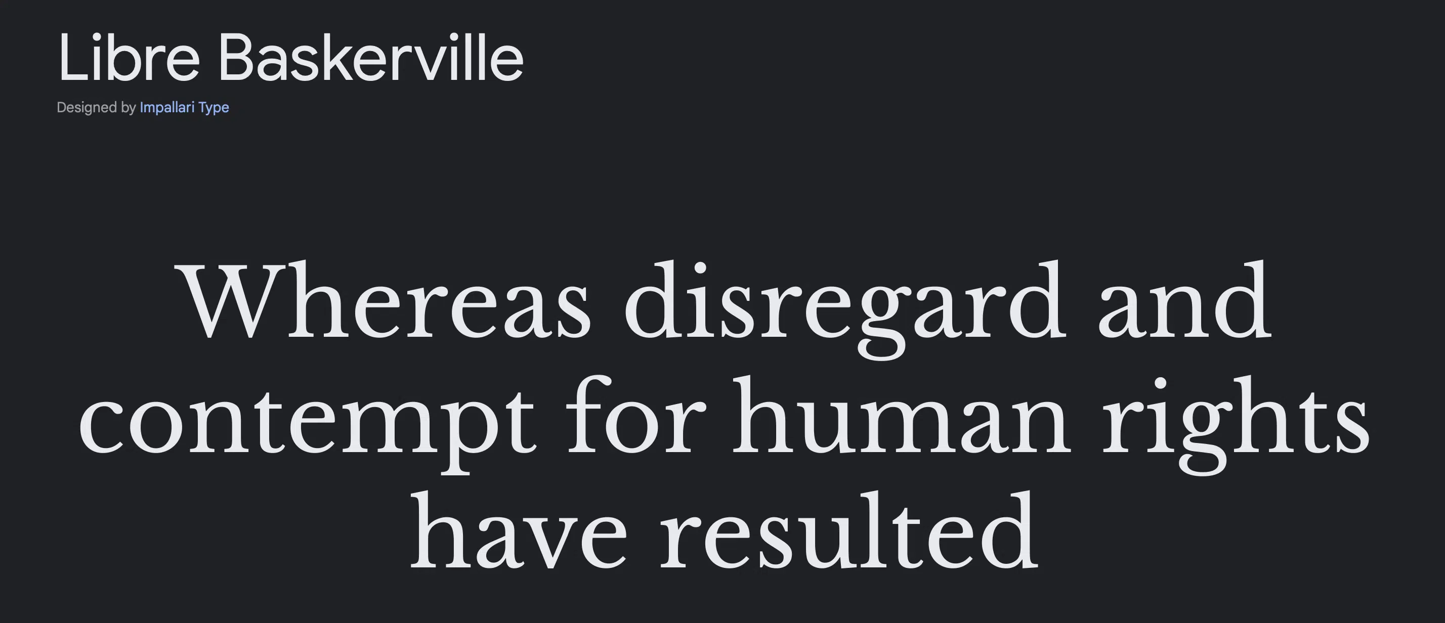 Libre Baskerville
