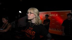 IndieWire's Alison Foreman at a special treadmill screening of 'The Long Walk' at Culver Theater in Los Angeles