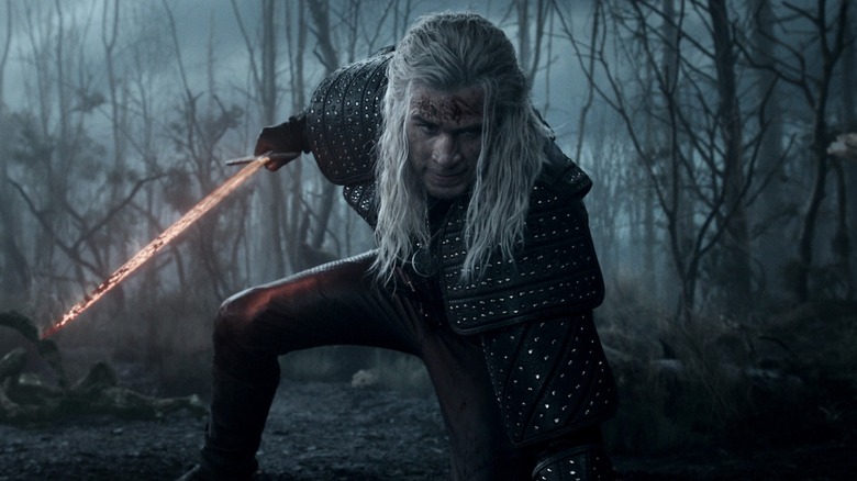 Geralt kills a giant Kikimora in Season 4 of The Witcher