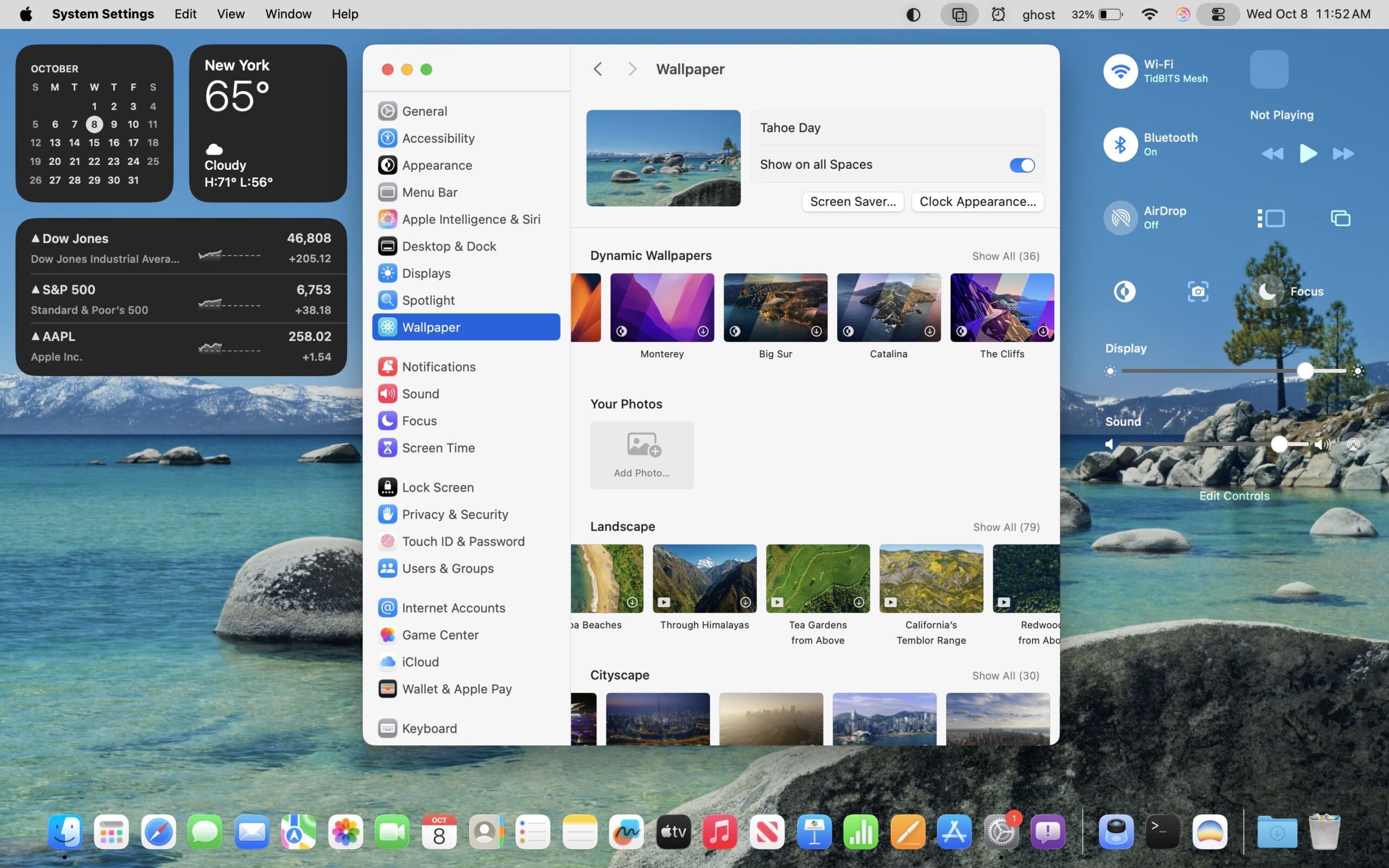 macOS Liquid Glass disabled example Reduce Transparency