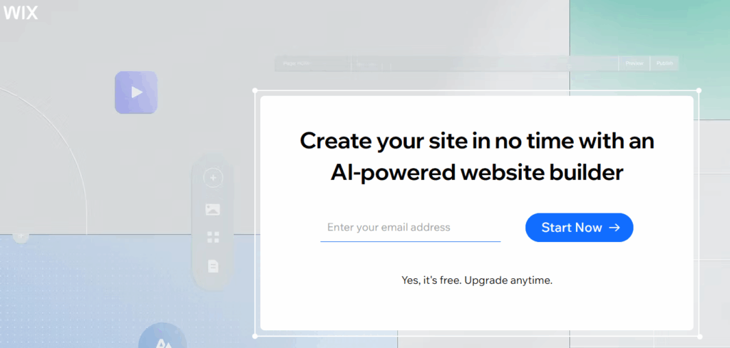 WIX AI website builder