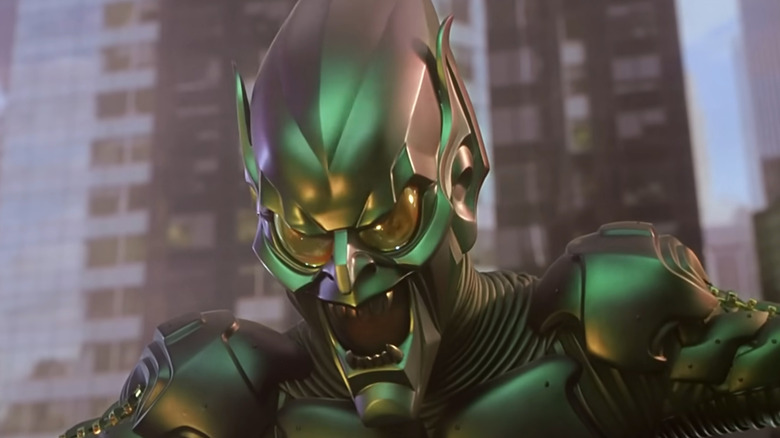 Spider-Man, the Green Goblin on his glider