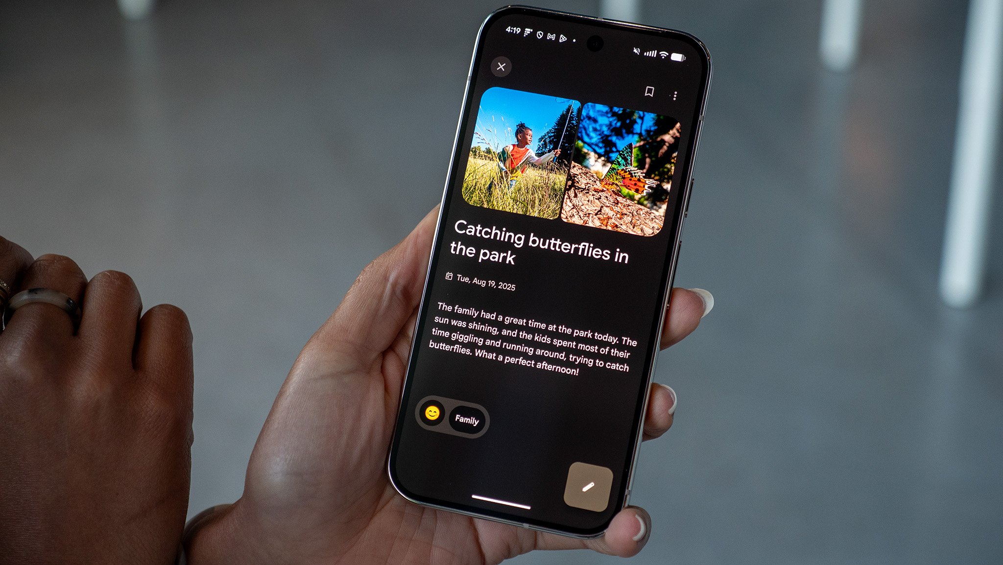 Pixel Journal on a Google Pixel 10 Pro